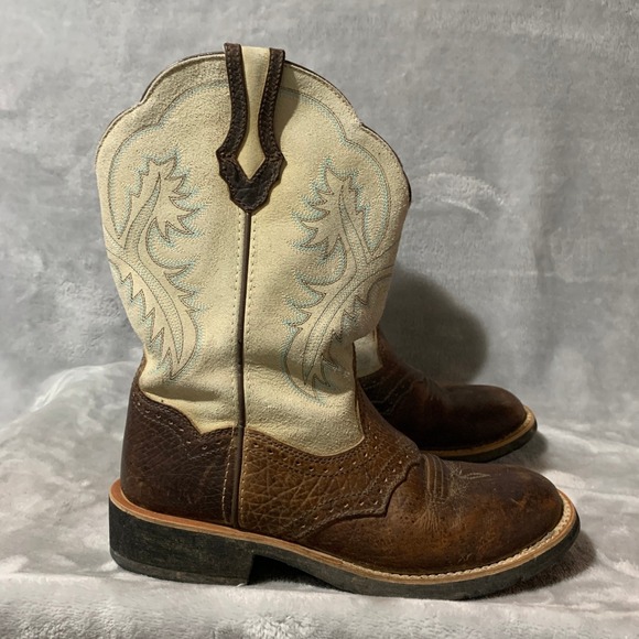 Ariat Fatbaby Women's US 8.5 B Western Cowboy Boots Leather Upper Rodeo Cowgirl - Picture 4 of 13